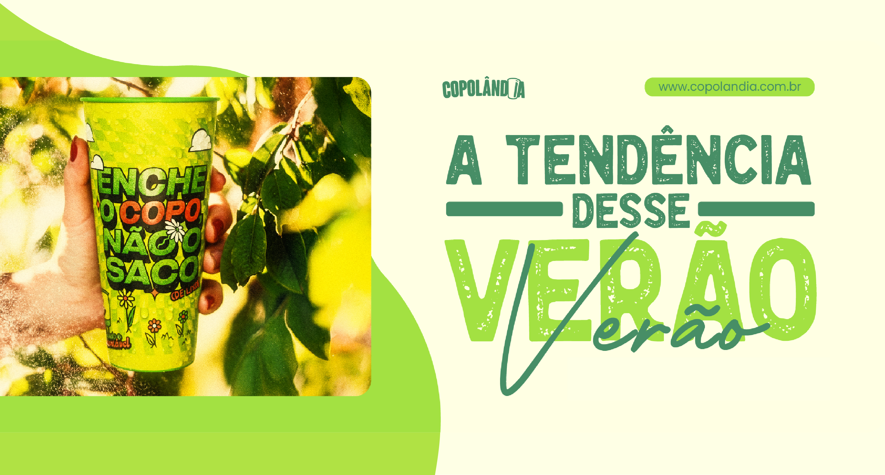 Transformative Teal e Copos Ecológicos | Copolândia